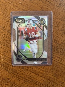 2024 Panini Select - Premier Level Drake Maye #113 Silver Prizm Die-Cut (RC) - Picture 1 of 2