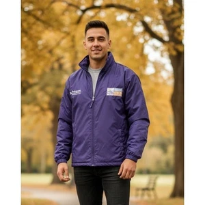 Vintage Breeders Cup Jacke Herren 2018 Churchill Downs UAE Nylon Lila Größe S - Bild 1 von 14