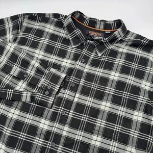 Ridgecut Toughwear Mens 3X Green Black Plaid Shirt Heavy Flannel Breathable Work - Picture 1 of 17
