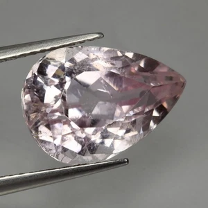 6.45Ct Exceptional Perfect Pear 13.9 x 9.8 MM 100% Natural Pink Pakistan Kunzite - Picture 1 of 5