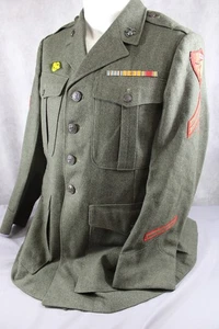 WWII US Marine Corps USMC Uniform Tunic Jacket Ribbons 3rd Amphibious Corps - Picture 1 of 11