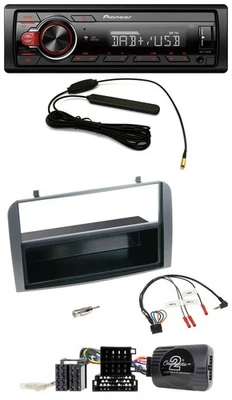 Pioneer MP3 DAB 1DIN Lenkrad USB Autoradio für Alfa 147 GT 07-10 anthrazit Ablag - Bild 1 von 4