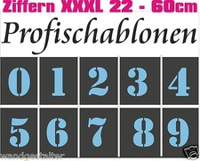 Ziffern 22-60cm;Industrieschablonen;Fahrbahnmarkierung;Ziffernschablonen;Zahlen