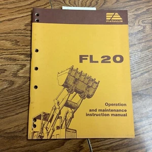 Fiat Allis FL20 OPERATION & MAINTENANCE INSTRUCTION MANUAL CRAWLER TRACK LOADER - Picture 1 of 4