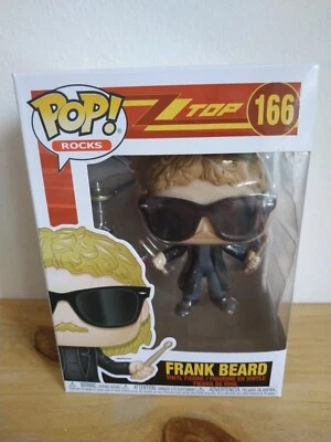 Funko Pop Frank Beard ZZ Top  # 166 Pop Rocks CAJA LEVE DAÑO VER FOTOS - Imagen 1 de 4