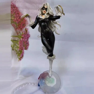 Nueva Estatua Bishoujo Gato Negro PVC Figura de Acción Modelo 10"" Adorno Regalo de Navidad Foto 1 de 4