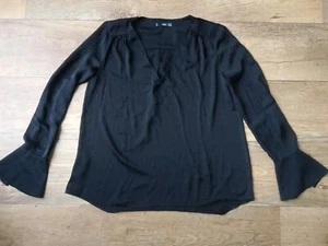 Mango Black silky feel blouse EUR XS - Picture 1 of 7