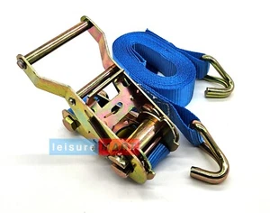 Large Handle 25mm X 4m Ratchet Strap 800Kg Breaking Load JetSki Boat Trailer etc - Picture 1 of 1