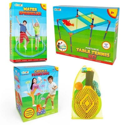 Outdoor Toy Bundle - Table Tennis, Sports Games, Flying Disk and Water Sprinkler - Image 1 of 4