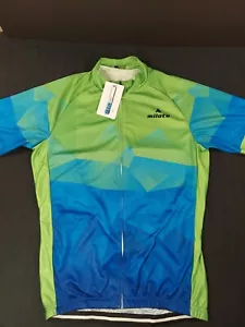 Miloto Full Zip Radtrikot Herren Large grün blau kurzarm NEU - Bild 1 von 11