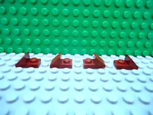 Lego 4 Rojo Oscuro 2x1 Pendientes 45 grados con bloque de ladrillo recortado NUEVO - Imagen 1 de 1