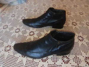 $1200 MSRP Giorgio Armani Ankle Boots. Spectacular. Pristine. Size 46 12.5 Black - Picture 1 of 9