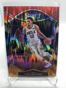 2020-21 Select TOBIAS HARRIS #11 CONCOURSE Red White & Orange FLASH PRIZM 76ers - Picture 1 of 2