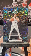 2022-23 Panini Mosaic Fast Break Spencer Dinwiddie Silver Disco Prizm  #16 Nets