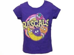 New Double Bubble "RASCALS" Candy Kids Girls Sizes 4-5-6-6X Purple Glitter Shirt - Picture 1 of 5