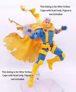 Hasbro Marvel Legends Cable Dedicado Alambre Capa Amarilla con Bufanda - Imagen 1 de 11