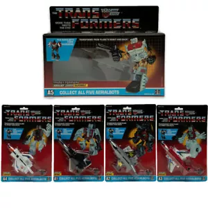 Transformers G1 AERIALBOT LEADER SILVERBOLT SKYDIVE AIRRAID SLINGSHOT Reissue - Picture 1 of 14
