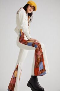 Free People Midas Jumpsuit - Size Small - Ivory - BNWT RRP $228