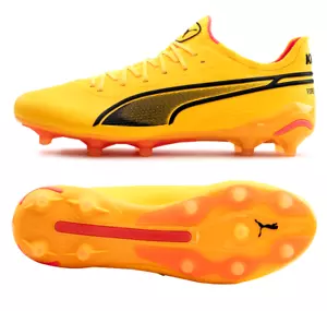 Puma King Ultimate Firm GroundSoccer Cleats Mens Orange 10756308 - Picture 1 of 5