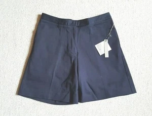 NWT Womens Shorts-CUTTER & BUCK-GOLF-navy blue cotton stretch bermuda-4 - Picture 1 of 5