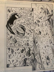 Ardian Syaf Original Comic Kunst Produktionsseite Green Lantern Silver Surfer - Bild 1 von 4