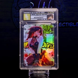 Midnight Waifu Card Encased #/99 Gold Foil Demigoddess Collection SLAB MHA - Picture 1 of 5