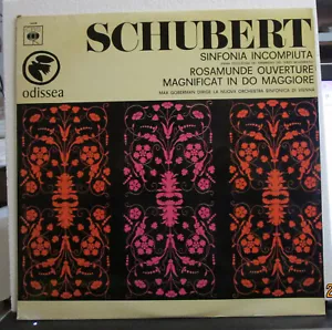 SCHUBERT INFONIA INCOMPIUTA ROSAMUNDE OUVERTURE MAGNIFICAT IN DO MAGGIORE LP 33 - Picture 1 of 7