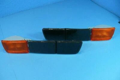 Für VW Golf 3 III Frontblinker Blinker Blenden Nebelscheinwerfer SCHWARZ ORANGE - Bild 1 von 3