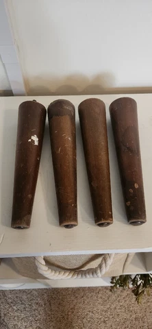 Vintage Wood Furniture Legs Lot of 4 Cover