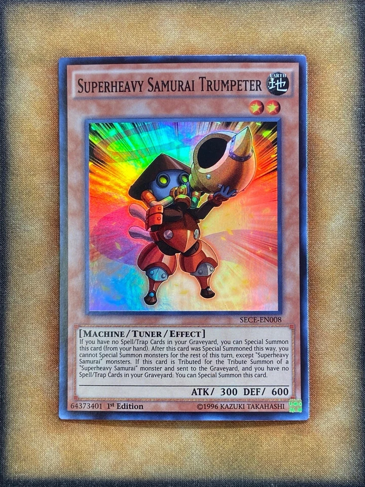 Yugioh Superheavy Samurai Trumpeter SECE-EN008 Super Rare 1st Ed NM - Image 1 of 1