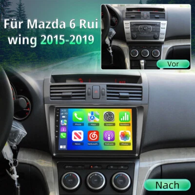 2G+64G Carplay Autoradio Für Mazda 6 GH GG 2007-2012 Android 15.0 Navi DAB+ KAM - Bild 1 von 4