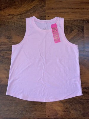 Camiseta sin mangas Lilly Pulitzer Girl XL 12-14 caracola rosa MINI WESTLEY NUEVA CON ETIQUETAS Foto 1 de 4