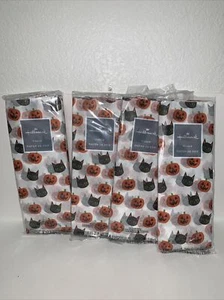 Hallmark Halloween Tissue Paper 32-sheet: Pumpkin Black Cat Simple Cute FRE SHIP - Picture 1 of 4