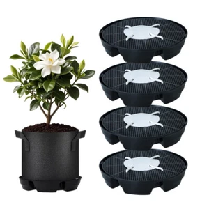 Paquete de 4 bases de maceta de tela auto-riego para plantas de interior y exterior automáticas - Imagen 1 de 13