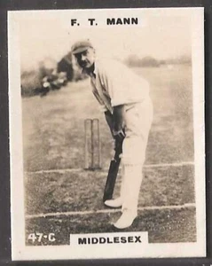 PINNACE CRICKET 1924 (KF198)-#047- MIDDLESEX - MANN - Picture 1 of 2