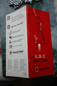 vntg 1962 Ingersoll-Rand THE A,B,C of INJECTORS promotional engineer's data book - Picture 1 of 3