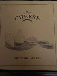 Prep & Savour Ostergren Mini Wood Cheese Board 3pc Tool Set - Picture 1 of 2