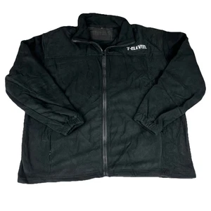 7-Eleven 7-11 Black Fleece Softshell Jacket Employee Uniform Women’s Size XXL - Picture 1 of 13