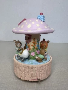 Enesco Easter Parade music box Rotating See Video No Box - Picture 1 of 4