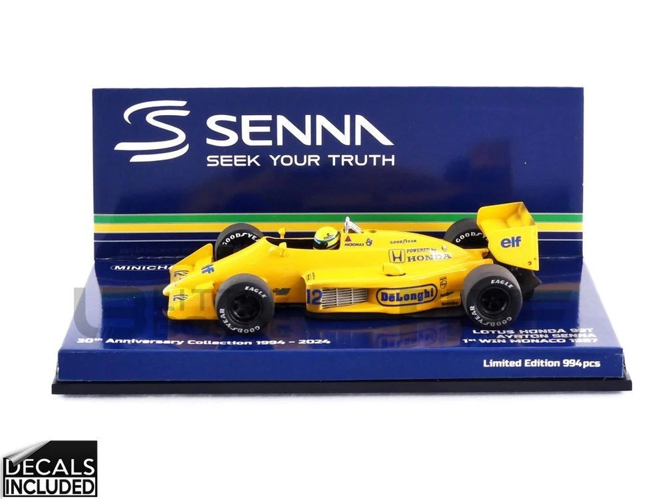 MINICHAMPS 1/43 - LOTUS 99T DIRTY VERSION - WINNER MONACO GP 1987 (A. SENNA) 540 - Image 1 of 1