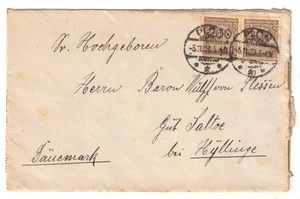 1923 Plon Deutschland Inflationsbrief nach Dänemark - Bild 1 von 2
