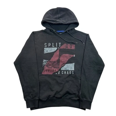 Moletom com capuz y2k Split Skate Surf Co. tamanho médio streetwear punk - Imagem 1 de 4