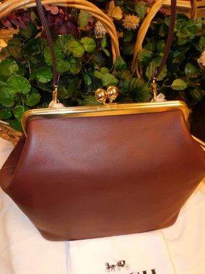 NWT COACH CBR51 LARGE  OVERSIZED KISSLOCK SHOULDER CLUTCH BAG    *FREE SHIPPING - Image 1 of 4