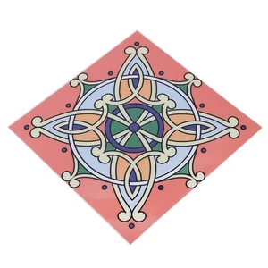 (Type 3 )10Pcs/Set 15x15cm Unique Pattern Tile Sticker Decorative Floor - Picture 1 of 11
