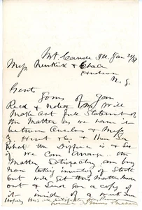1887 Legal Correspondence from Mt. Vernon, Illinois - Picture 1 of 1