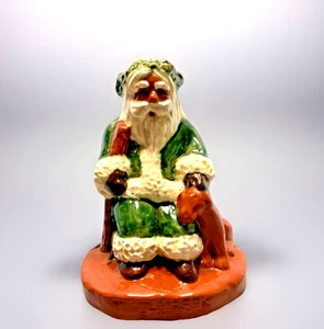 Turtle Creek Potters Red Ware Papá Noel Firmado Edición Limitada - Imagen 1 de 15