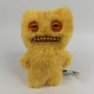 Fuggler Mr Buttons 9" Yellow Fur Plush Soft Toy Rare Retired Ugly Monster Pet - Picture 1 of 3