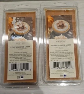 2X PUMPKIN HARVEST Wax Melts * Pumpkin Spice Latte * NEW * Total 20 Cubes - Picture 1 of 1