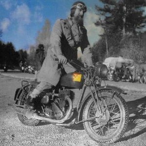 VINTAGE MOTORCYCLE POSTER /10x10 / Issued by Flash Productions, LLC - Picture 1 of 1