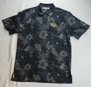 Camicia hawaiana Wake Forest Demon Diacons da uomo in seta nera piccola prezzo al pubblico consigliato $ 145 - Foto 1 di 9